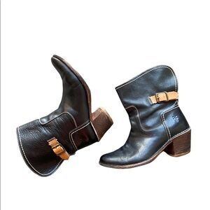 Frye Carmen Ankle Buckle Boots